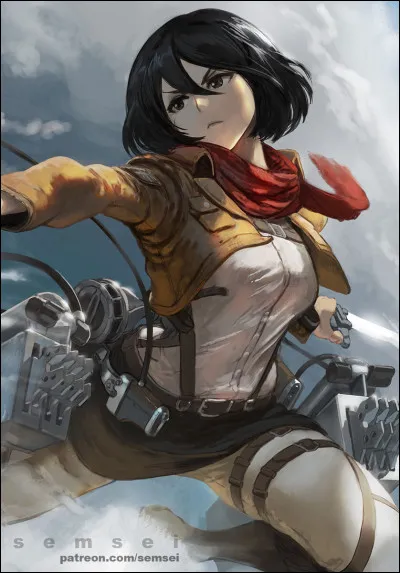 Voici à présent Mikasa.
Est-ce un fanart ?