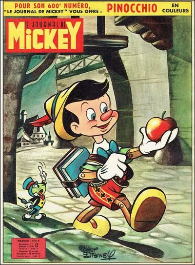 En quelle ann&eacute;e a &eacute;t&eacute; publi&eacute; le premier num&eacute;ro du "Journal de Mickey" ?
