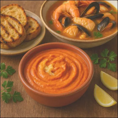 Quel ingrédient n'entre pas dans la composition de la rouille provençale ?