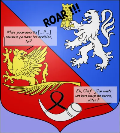 Non mais, des fois, on ne s'entend plus, sur ces blasons : il y a une promiscuit&eacute; ainsi qu'un manque de confidentialit&eacute; patent ! Vous entendez quelque chose, vous ?