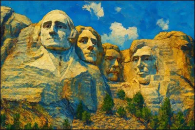 Chaque visage mesure environ 6 mètres de haut.