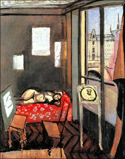 Qui a représenté "L'Atelier, quai Saint-Michel" ?