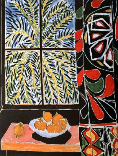 Qui a peint "L'Intérieur au rideau égyptien" ?