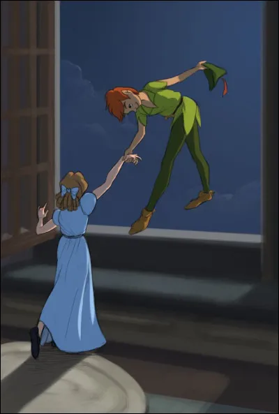 P � Peter PanWendy d&eacute;cide de rester au Pays Imaginaire pour toujours.