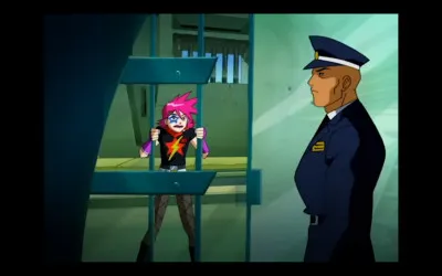 Dans quelle saison apparaît lantagoniste Muffy Pepperidge, enfermée dans une cellule de détention du WOOHP ?