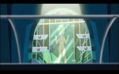 Dans quelle saison apparaît lantagoniste Shelly La Verdure, en tenue de prisonnière et enfermée dans une cellule de détention du WOOHP ?