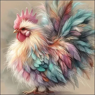 D'après l'expression, comment est la poule quand on manque de courage ?