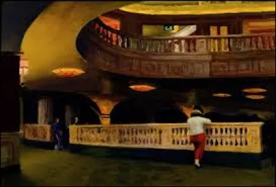 À quel réaliste américain doit-on, en 1939, cette toile intitulée ''Le Théâtre Sheridan'' ?