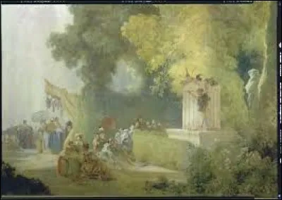 Et nous concluons ce quiz en cherchant un rococo. Quel peintre a réalisé ce tableau intitulé ''La Célébration dans le parc de Saint Cloud. : Jeu de théâtre dans le parc'' ?