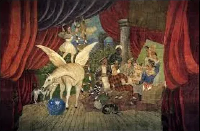 Quel peintre a réalisé, en 1931, cette toile nommée ''Rideau de théâtre pour Parade'' ?