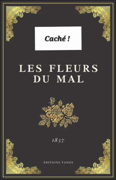 ~ Gêne ~

Quel écrivain français, célèbre pour "Les Fleurs du mal", a été condamné pour outrage à la morale publique ?