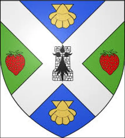 Sur le blason de quelle ville du Finistère figurent deux fraises ?