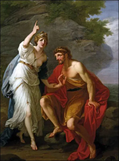 Malheureusement pour Ulysse, son bâteau s'est échoué et il se réveille sur l'île de la ___ Calypso.