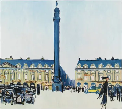 Quel peintre a représenté la "Place Vendôme" ?