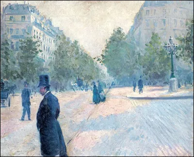 Qui a peint "Place Saint Augustin, temps brumeux" ?