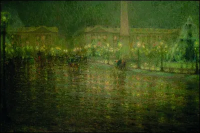 Quel peintre a représenté la "Place de la Concorde" ?