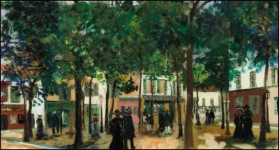 Quel peintre a représenté la "Place du Tertre à Montmartre" ?