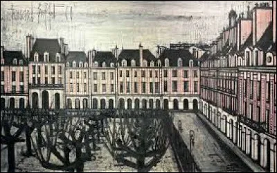Quel peintre a représenté la "Place des Vosges" ?