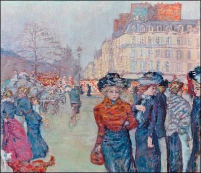 Quel peintre a représenté la "Place Clichy" ?