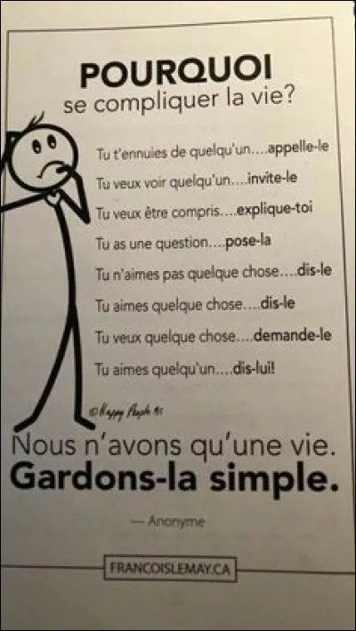 Quelle phrase de vie pourrait te représenter ?