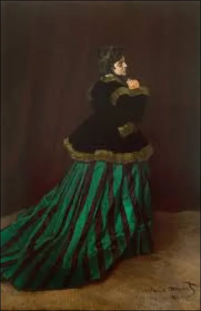 ''La Femme à la robe verte'' est une toile réalisée en 1866 par...