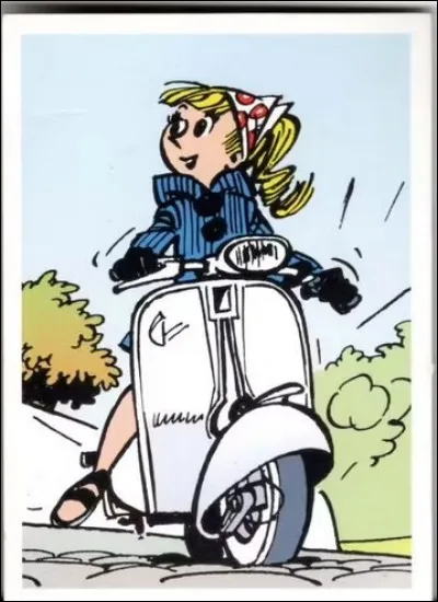 Qui est cette héroïne de BD sur son scooter ?