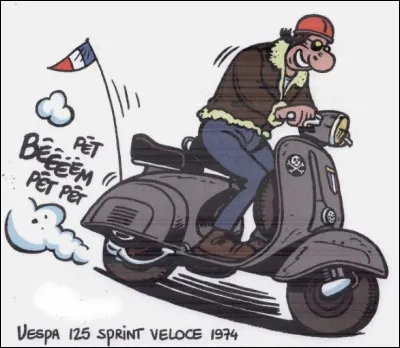 Qui est le dessinateur de cette Vespa ?