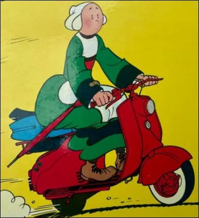 Qui est cette célèbre bretonne qui pilote ce scooter ?