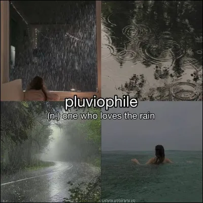 Que fais-tu quand la pluie commence à tomber ?