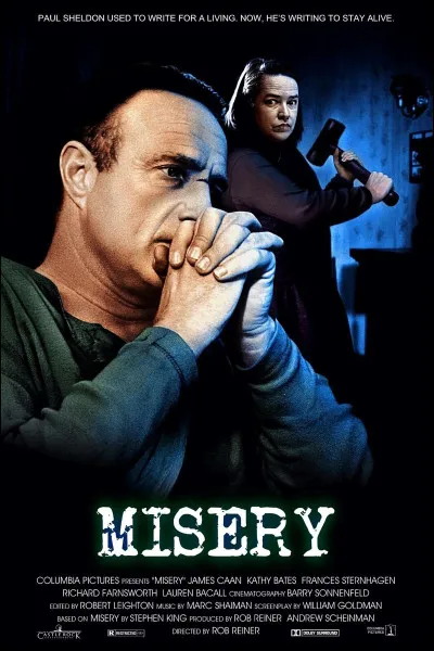 "Misery" est un film tiré d'un roman de Stephen King.
