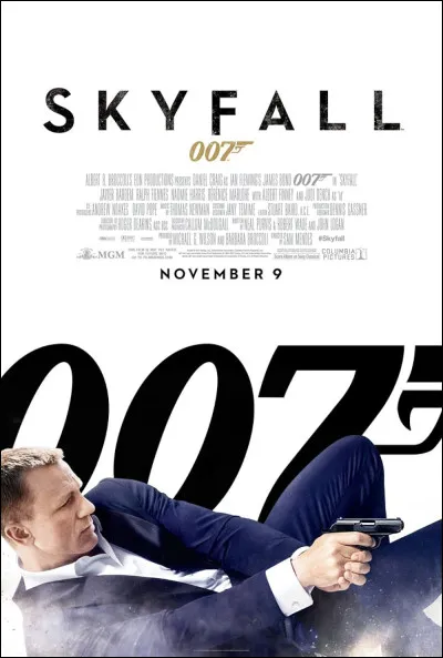 "Skyfall" est un film joué par Daniel Craig.