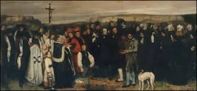 Où verrez-vous "Un enterrement à Ornans", tableau peint par Gustave Courbet ?