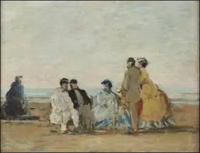 Dans quelle ville verrez-vous, au musée Eugène-Boudin, ce tableau réalisé vers 1865 "Personnages sur la plage de Trouville" ?