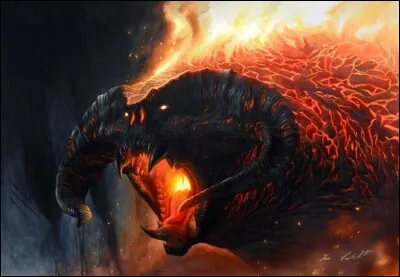 Comment Tolkien décrit-il la flamme intérieure des Balrogs ?