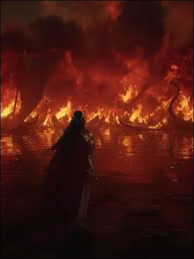 Que fait Fëanor après avoir débarqué en Terre du Milieu ?