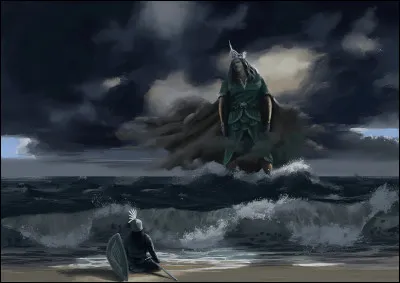 Quel élément naturel sert souvent de guide à Tuor dans ses visions dUlmo ?