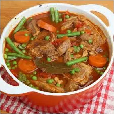 Comment s'appelle cette recette de cuisine traditionnelle de la cuisine française, à base de ragoût de viande d'agneau et de petits légumes ?