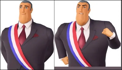 Depuis quAndré Bourgeois nest plus maire de Paris, de quelle couleur est principalement la veste quil porte ?