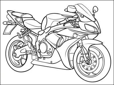 De quelles couleurs est la moto de Thomas ?