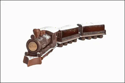 Et que dire de cette locomotive entièrement en chocolat de plus de 2 kilos, d'un pâtissier "habituel" puisque c'est... [Complétez !]