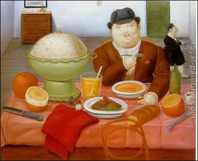 Qui a peint cet homme &agrave; table ?