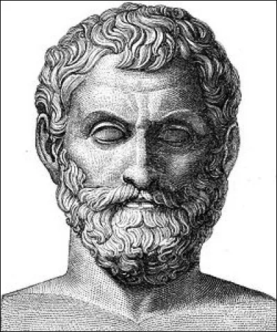 Thalès de Milet (VIe avant J.-C.), philosophe et savant grec est le premier scientifique du monde, car il explique les phénomènes naturels sans recourir au mythe.