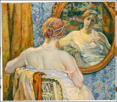 Qui a réalisé le portrait de cette "Femme au miroir' ?