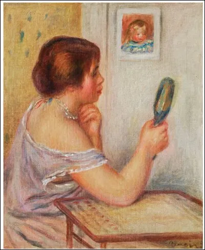 Qui a représenté Marie Dupuis prenant un miroir ?