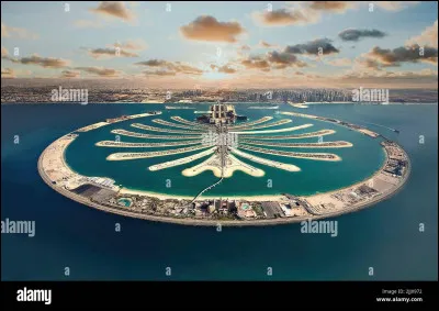 Quelle île artificielle en forme de palmier est située à Dubaï ?