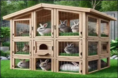 Le lapin se tient généralement dans...