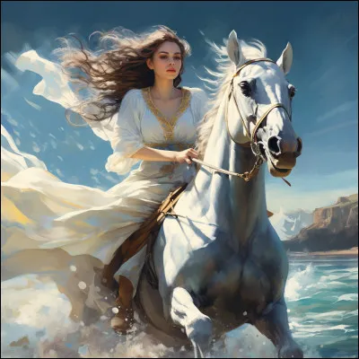 Quel est le nom du cheval de cette messagère ?