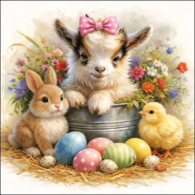 Quant &agrave; Cabrel, il vous &eacute;crit ''Joyeuses P&acirc;ques &agrave; tous !'' Avec quoi vous &eacute;crit-il ?