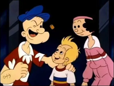 Vous reconnaissez sans doute ces personnages de fiction "Popeye avec sa femme Olive et leur fils". Quel est le nom de ce dernier ?