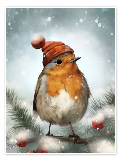 Quel oiseau trouve-t-on dans le folklore britannique de Noël ?